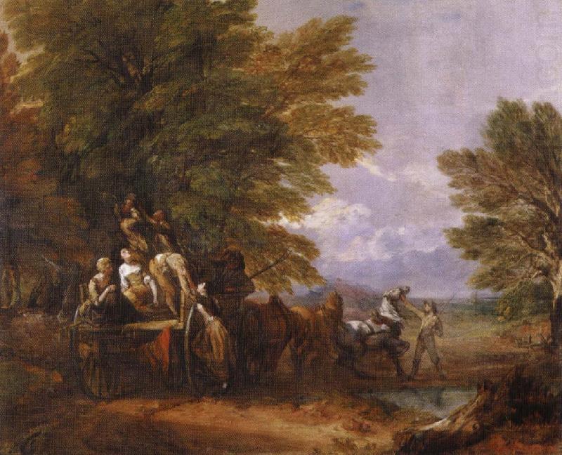 Thomas Gainsborough the harvest wagon china oil painting image